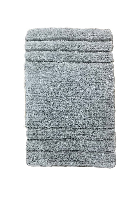 Mijölnir Alfombrilla de Baño de Algodón Gris 80 x 130 cm